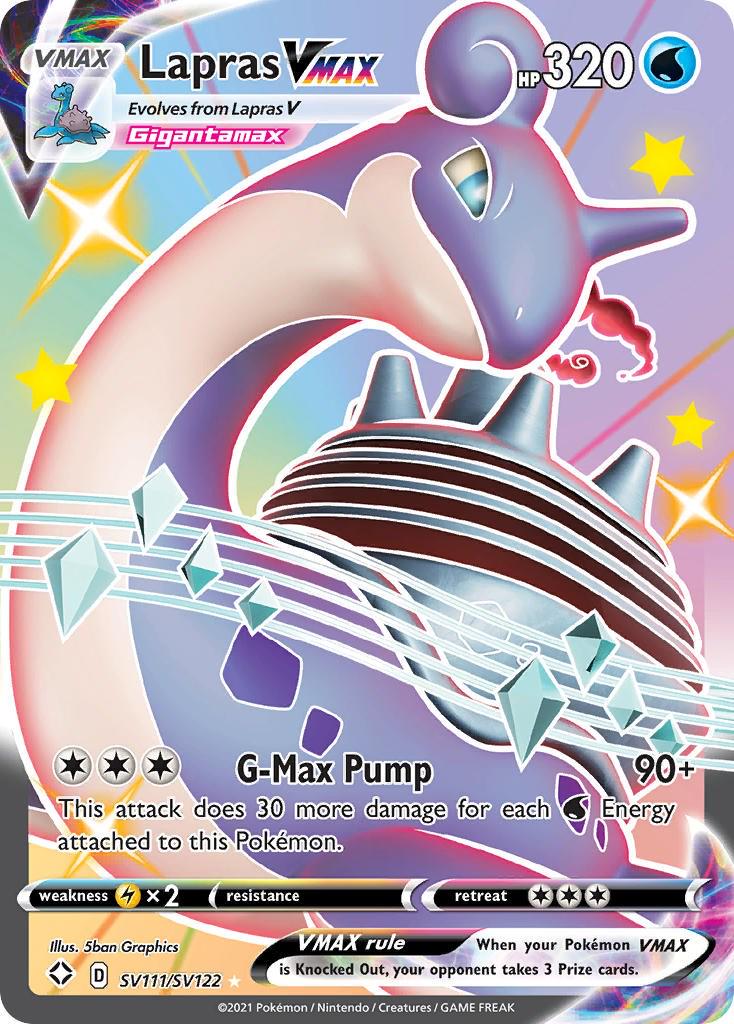 Shining Fates Lapras VMAX Pokémon card